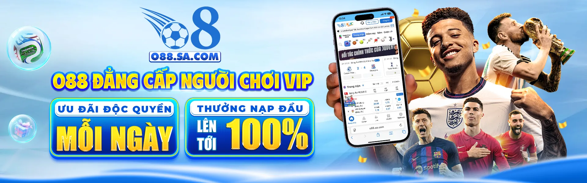 o8 đẳng cấp người chơi VIP ưu đãi mỗi ngày